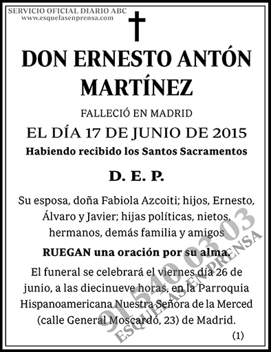 Ernesto Antón Martínez